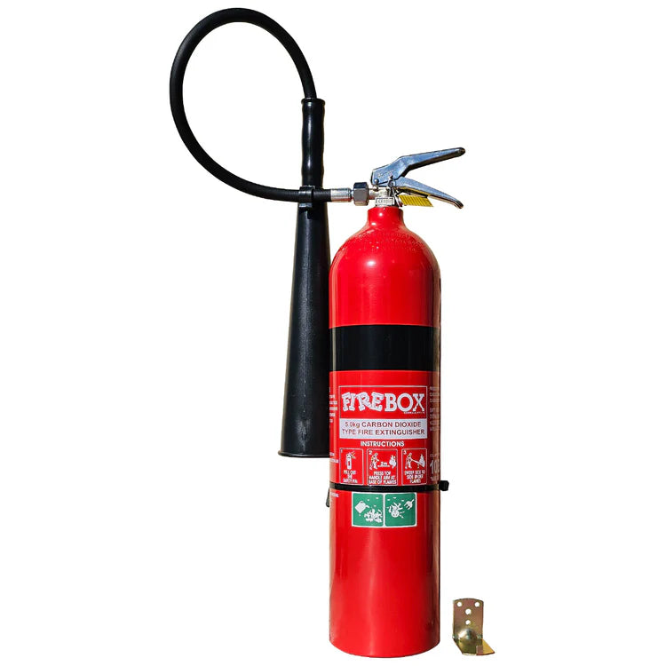 5kg CO2 Fire Extinguisher 10B:E – AS/NZS1841.6 Approved | Firebox FB50CO2
