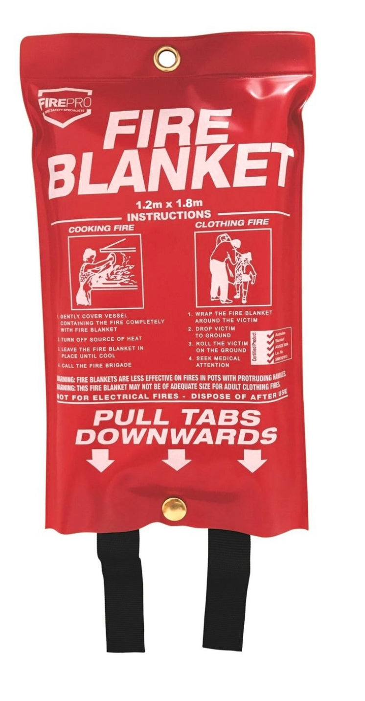Fire Blanket 1.2m x 1.8m – Large Emergency Safety Blanket for Kitchen, Home & Workplace