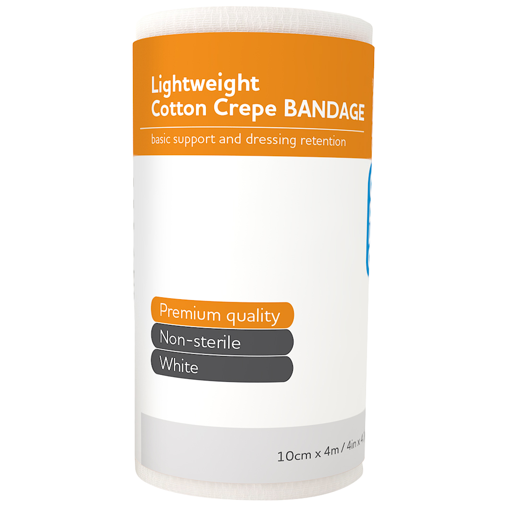 AEROCREPE Light Cotton Crepe Bandage 10cm x 4M Wrap/12