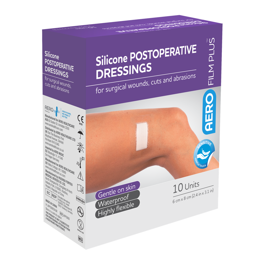 AEROFILM PLUS Sensitive Silicone Postoperative Dressing 6 x 8cm