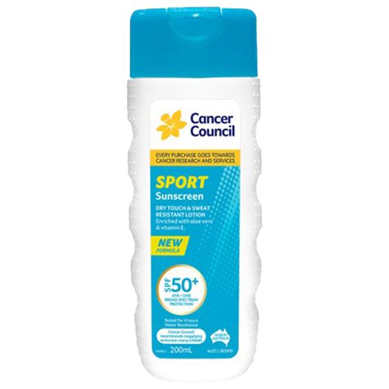 CANCER COUNCIL SPF50+ Sport Sunscreen Bottle 200mL