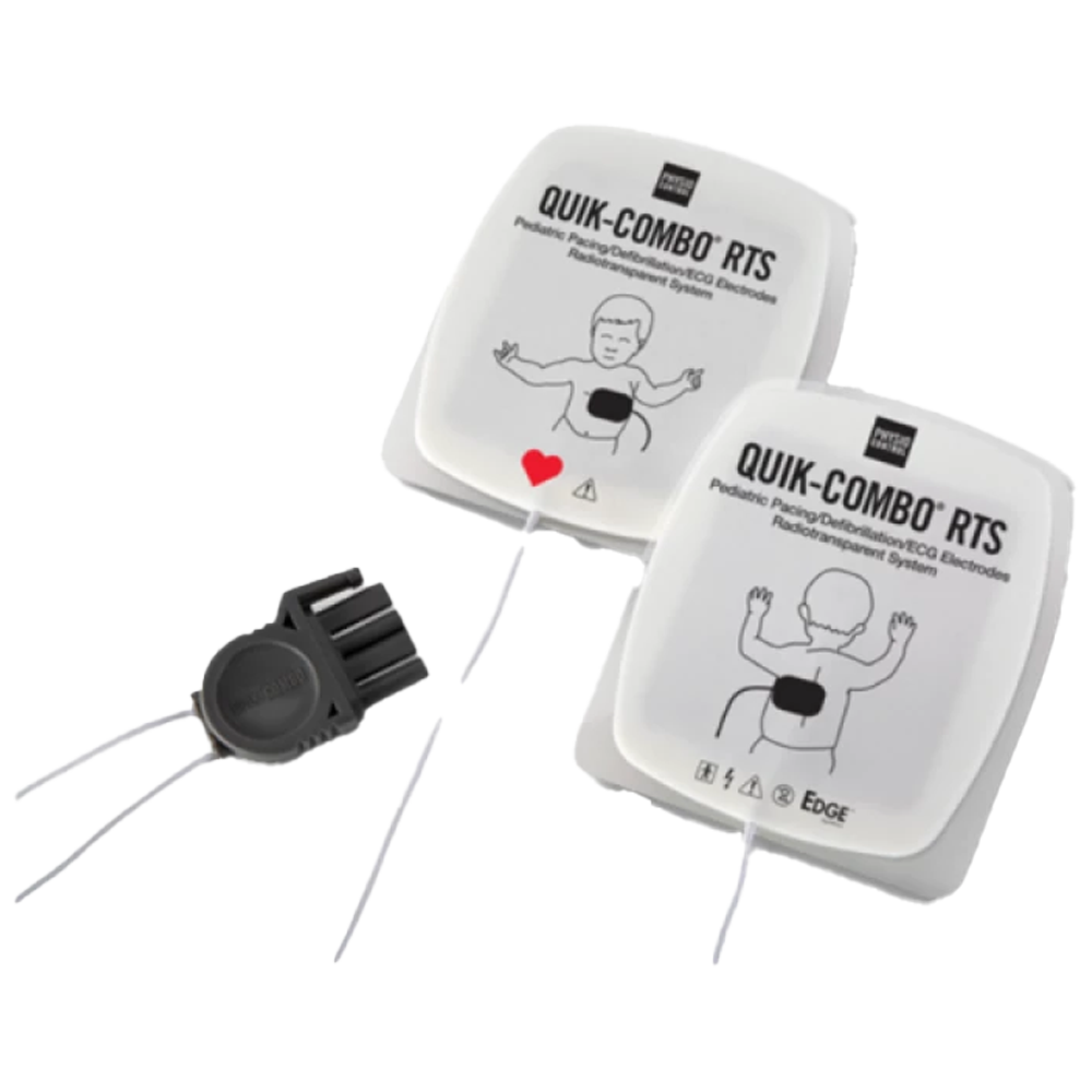 LifePak RTS electrodes with QUIK-COMBO connector – Pediatric (for LP12, LP15 & LP20)