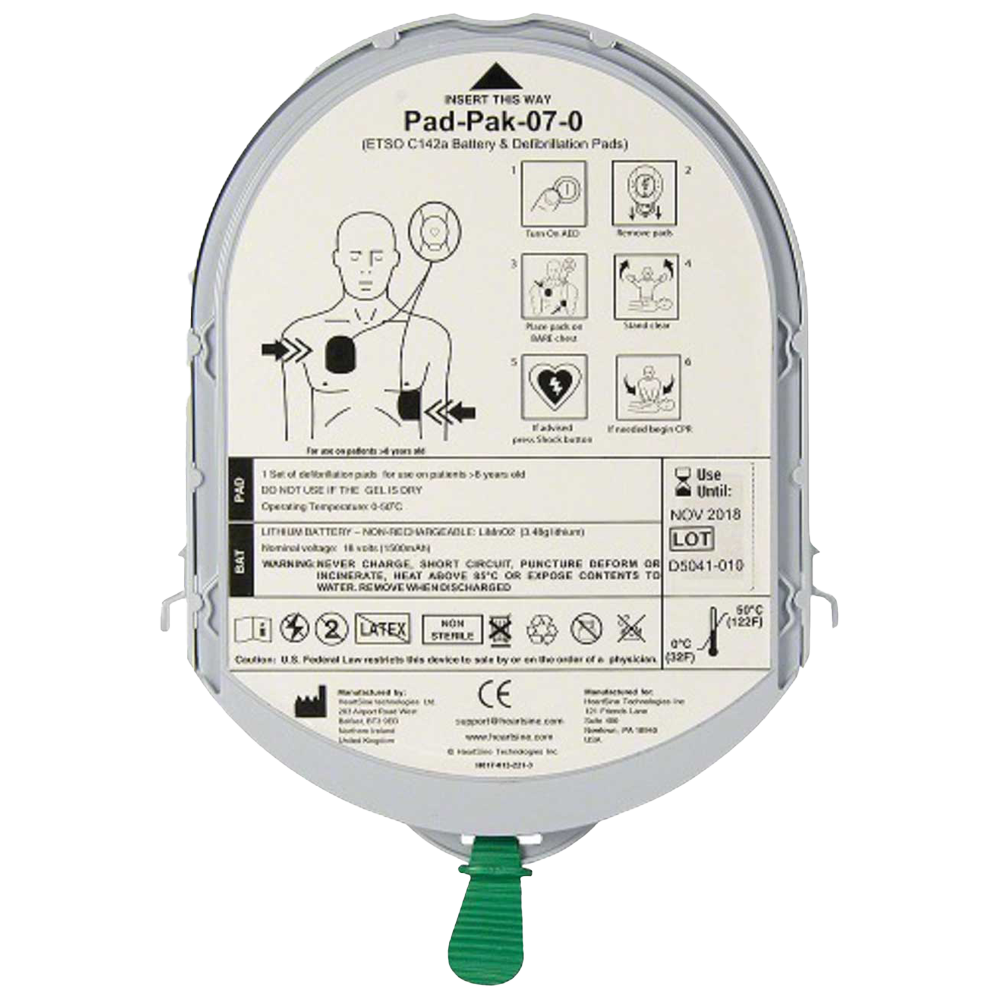 Heartsine AVIATION Adult Pad-Pak