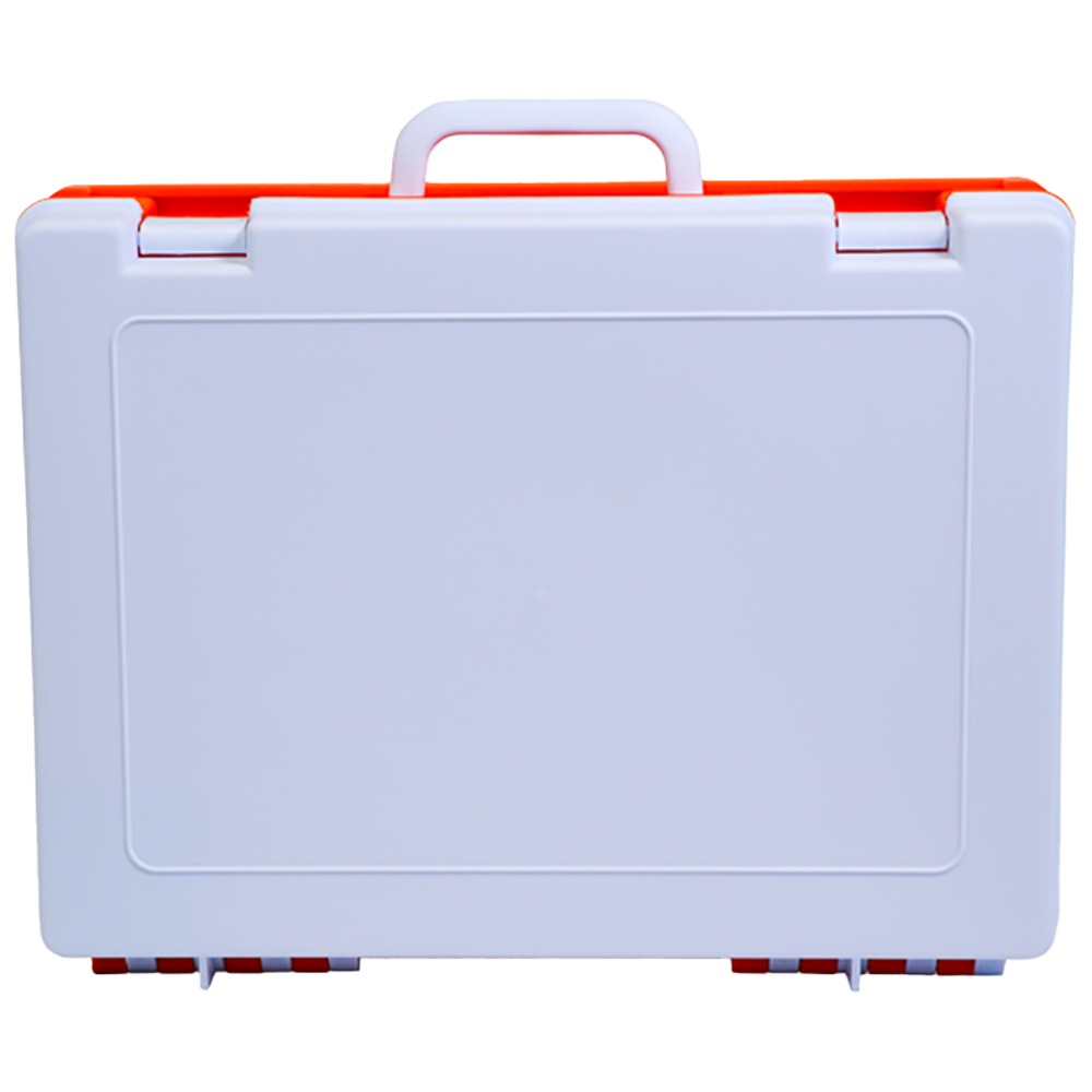 AEROCASE Medium/Large White and Orange Rugged Case 34.5 x 26.5 x 9.8cm