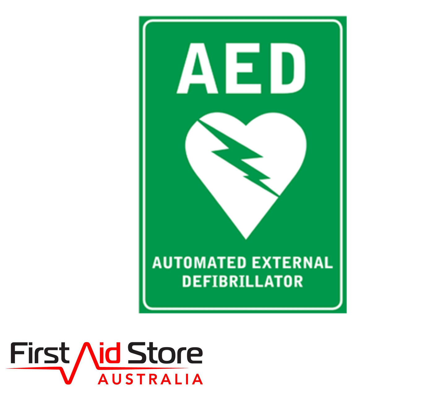 Wall Sticker AED Sign A4