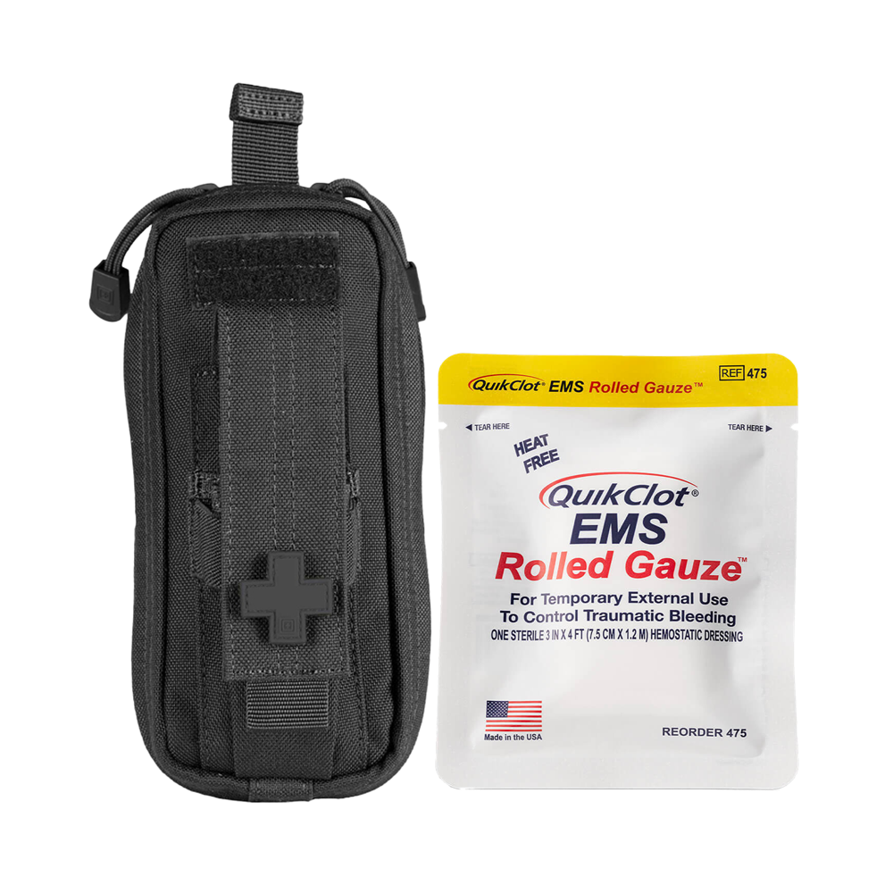 RAPIDSTOP Bleeding Control Kits - Small,Tactical Pouch,EMS Roll