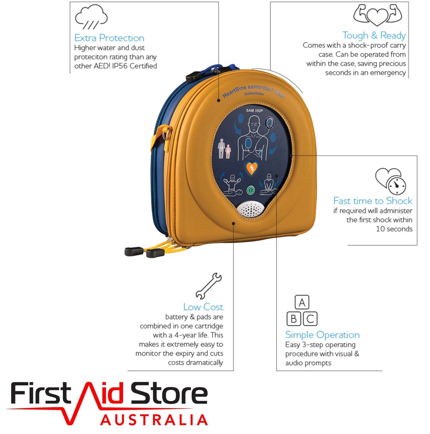 HeartSine samaritan PAD 350P Defibrillator