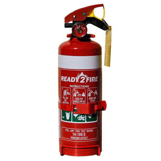 1kg Dry Chemical Powder Fire Extinguisher – Compact ABE Rated Safety for Home, Car & Caravan