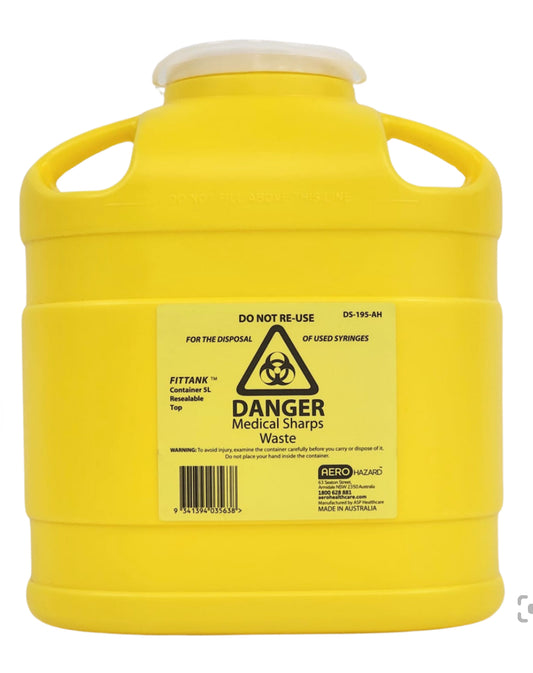 AEROHAZARD Sharps Disposal Container 5l