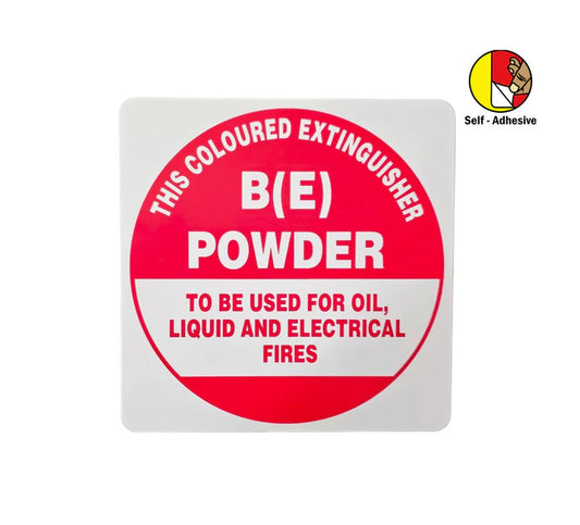 BE Extinguisher I.D Sign (Self-adhesive)