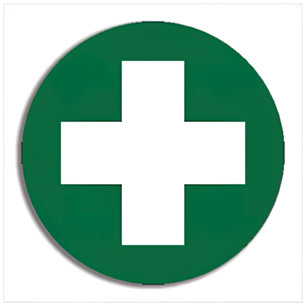 First Aid Cross Sticker 5 x 5cm Sheet/5