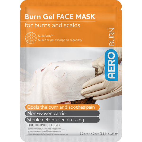 AEROBURN Burn Gel Face Mask 30 x 40cm – First Aid Store Australia