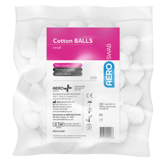 AEROSWAB Small Cotton Balls Bag/100