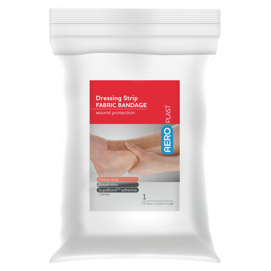 AEROPLAST Premium Fabric Dressing Strip 7.5cm x 1M Bag/1