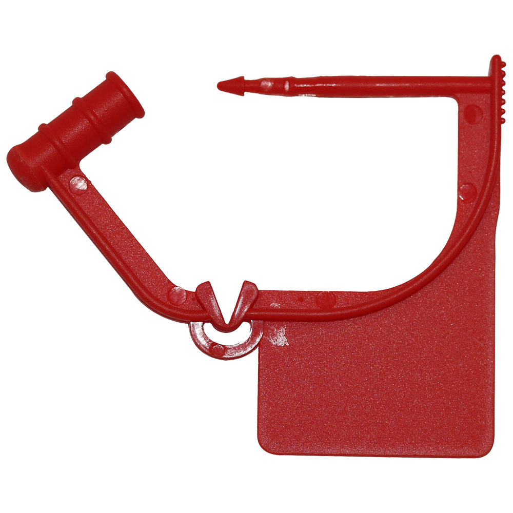 Small Red Plastic Safety Seal