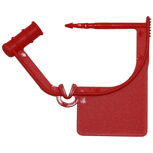 Small Red Plastic Safety Seal