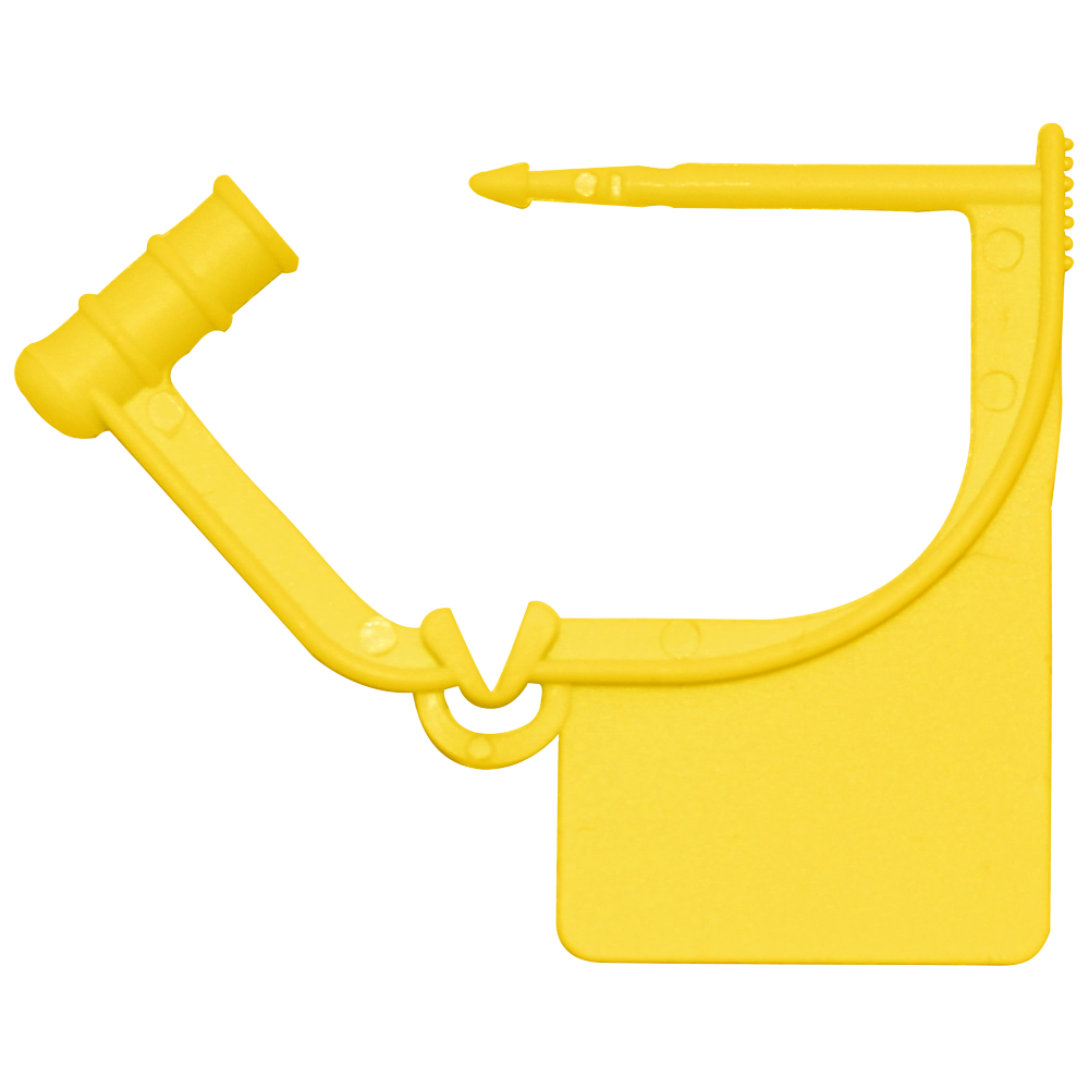 Small Yellow Plastic Safety Seal
