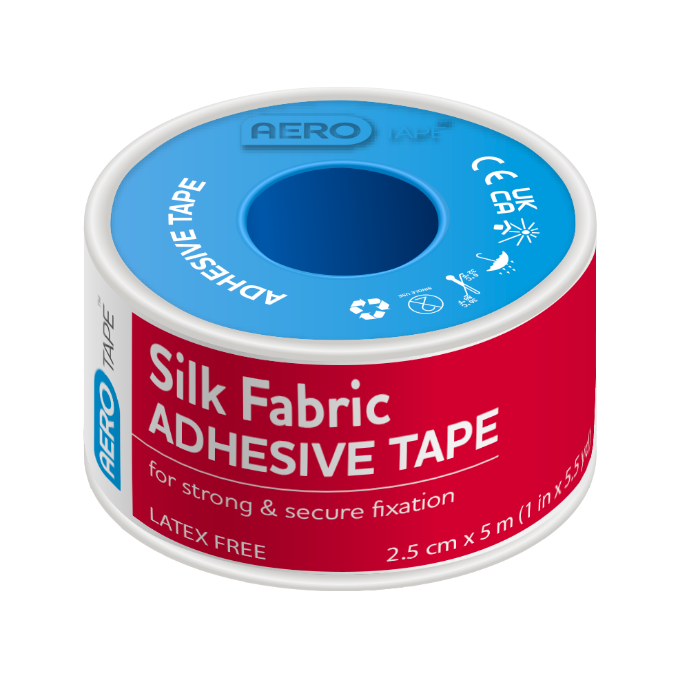 AEROTAPE Silk Fabric Adhesive Tape 2.5cm x 5M
