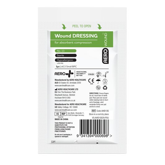AEROWOUND #13 Wound Dressing 8 x 10cm Wrap/12