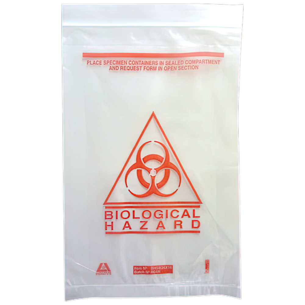 AEROHAZARD Biohazard Clinical Waste Bag 255 x 160mm