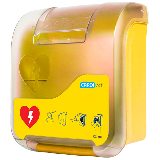 CARDIACT Alarmed AED Cabinet (Yellow) 41 x 33 x 19cm