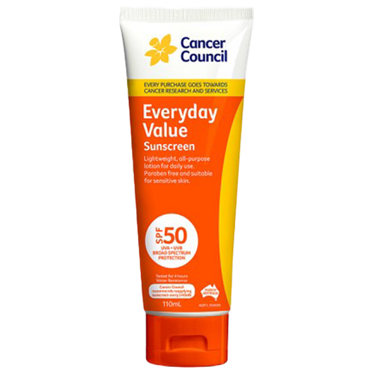 CANCER COUNCIL SPF50 Everyday Value Sunscreen Tube 110mL
