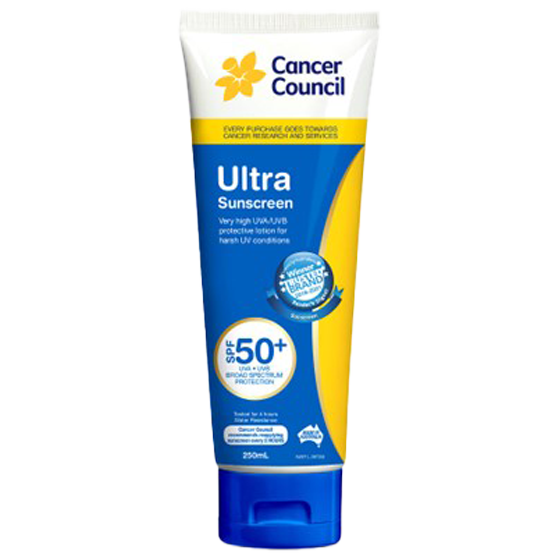 CANCER COUNCIL SPF50+ Ultra Sunscreen Tube 250mL