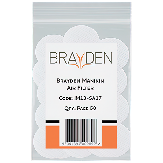 BRAYDEN Manikin Air Filter - Adult Pack/50