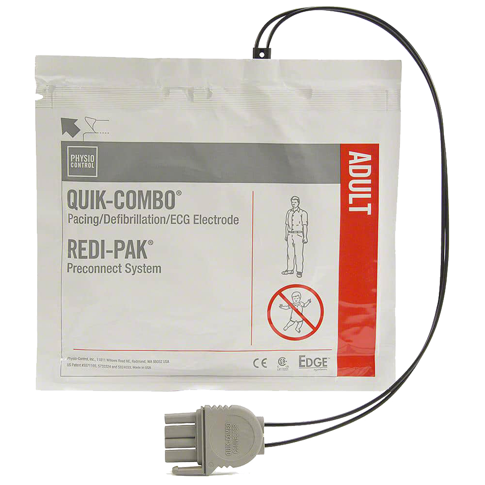 LIFEPAK Quik-Combo Redi-Pak Electrodes - Adult (for LP1000, LP12, LP15 &amp;amp; LP20E)