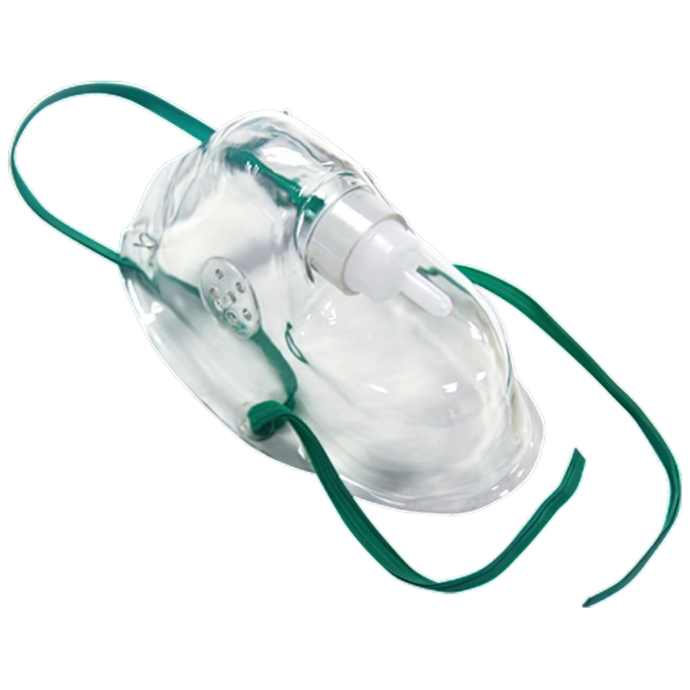 Simple O2 Mask Without O2 Tubing Oxygen Therapy Mask without Tubing - Adult – First Aid Store Australia