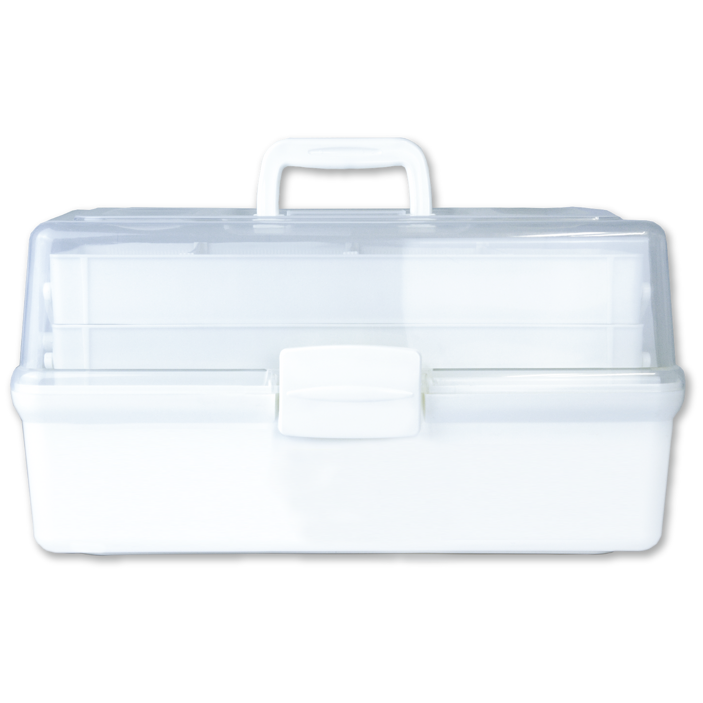 AEROCASE Medium White and Clear Tacklebox 42 x 21 x 22cm