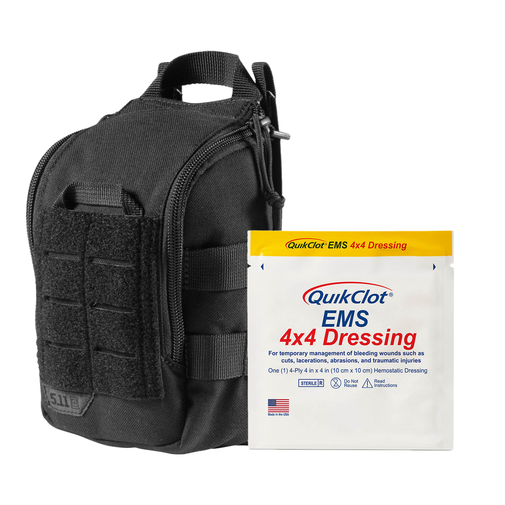 RAPIDSTOP Bleeding Control Kits - Medium,Tactical Pouch,EMS Dressing