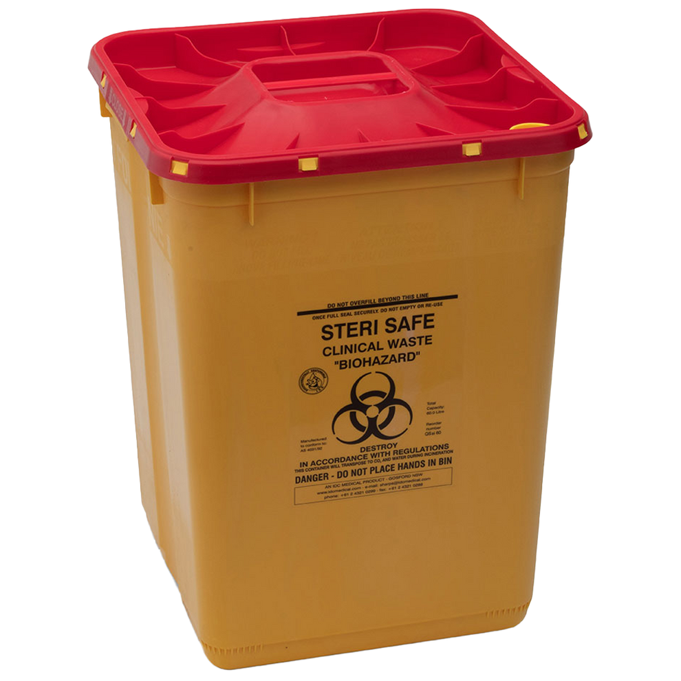 AEROHAZARD Sharps Disposal Container 60L First Aid Store Australia