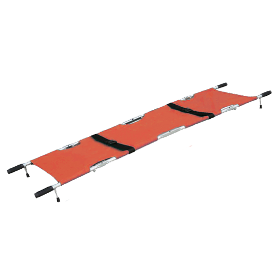 AERORESCUE Alloy Quad-Fold Emergency Pole Stretcher with Carry Case