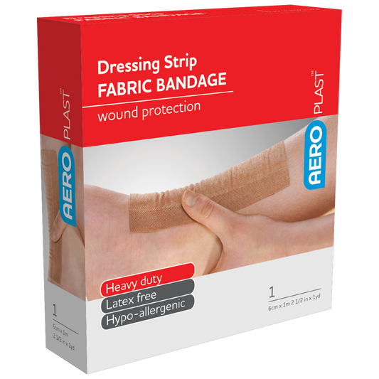 AEROPLAST Premium Fabric Dressing Strip 6cm x 1M