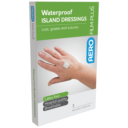 AEROFILM PLUS Waterproof Island Dressing 4 x 5cm Box/3