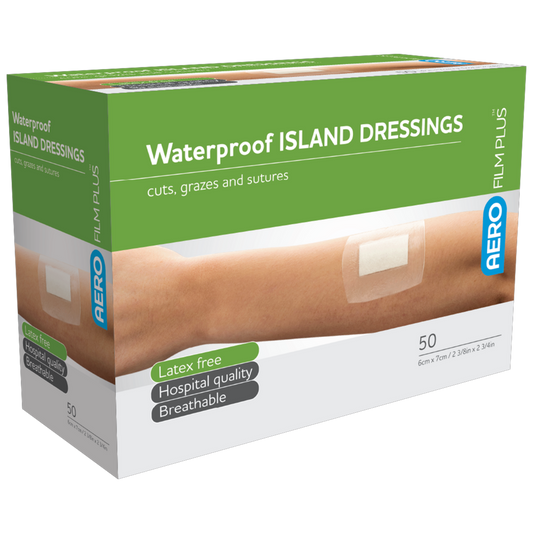 AEROFILM PLUS Waterproof Island Dressing 6 x 7cm Box/50