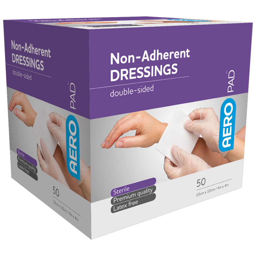 AEROPAD Non-Adherent Dressing 10 x 10cm Box/50