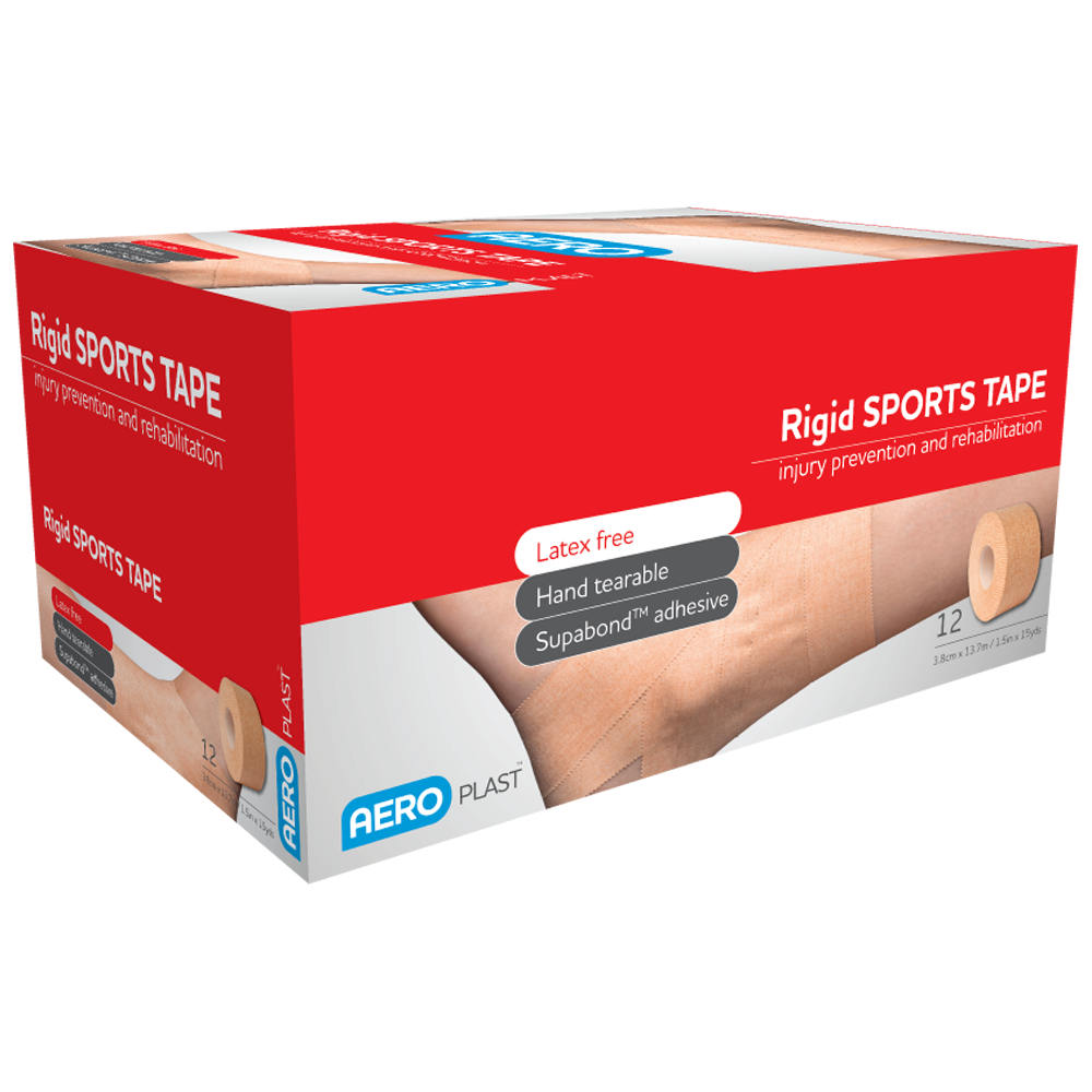 AEROPLAST Rigid Sports Tape 3.8cm x 13.7M Box/12