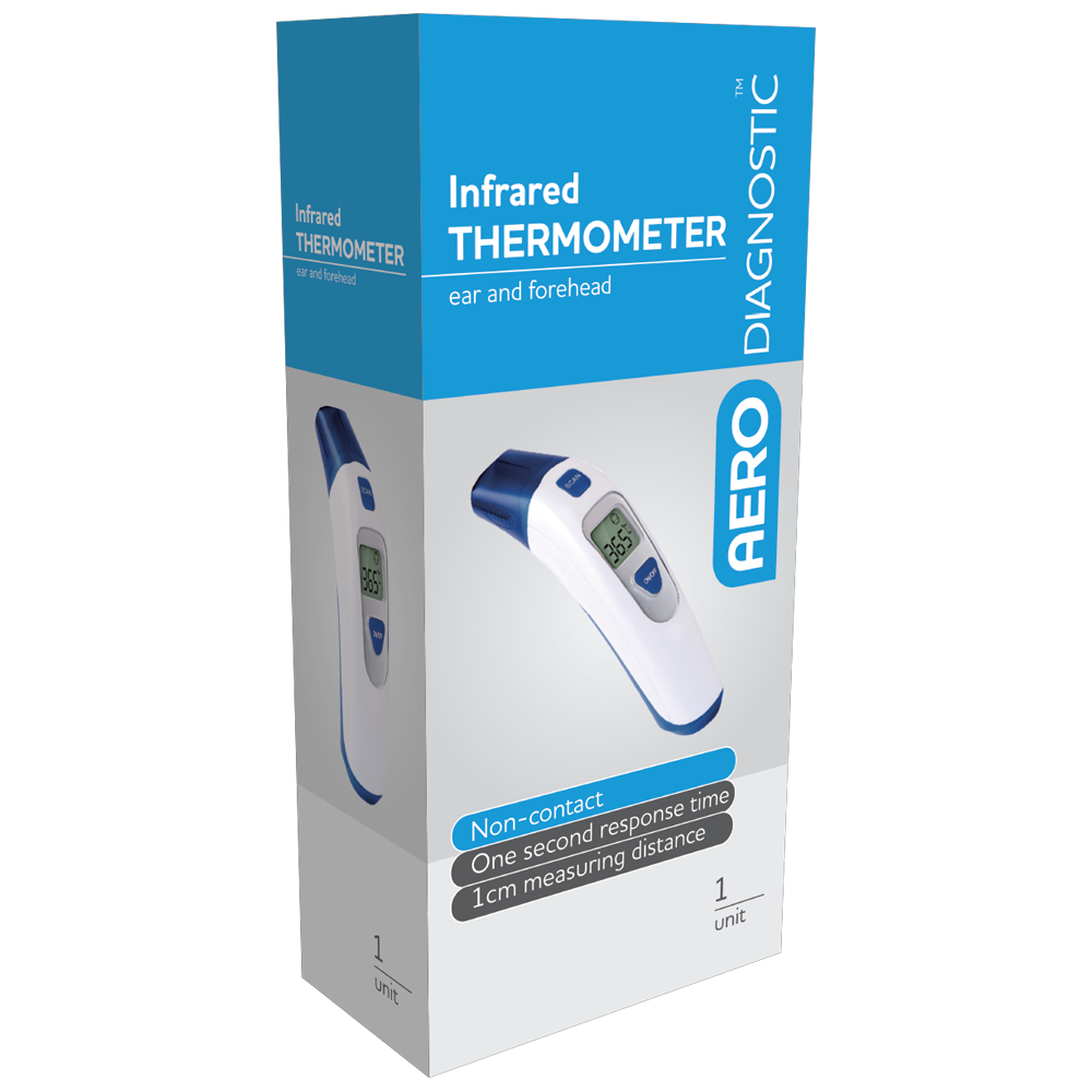 AERODIAGNOSTIC Personal Infrared Ear and Forehead Thermometer