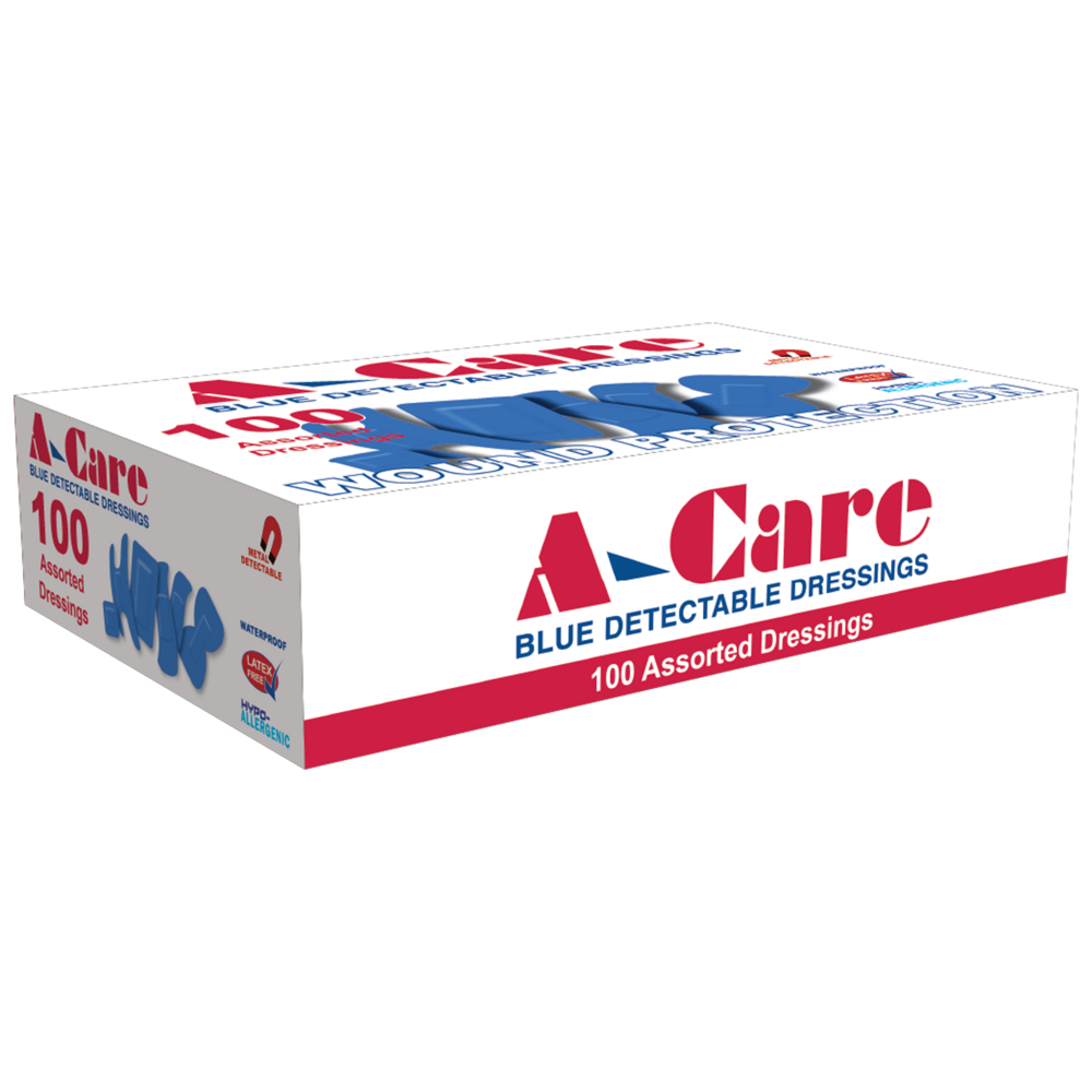 A-CARE Detectable Assorted Dressings Box/100